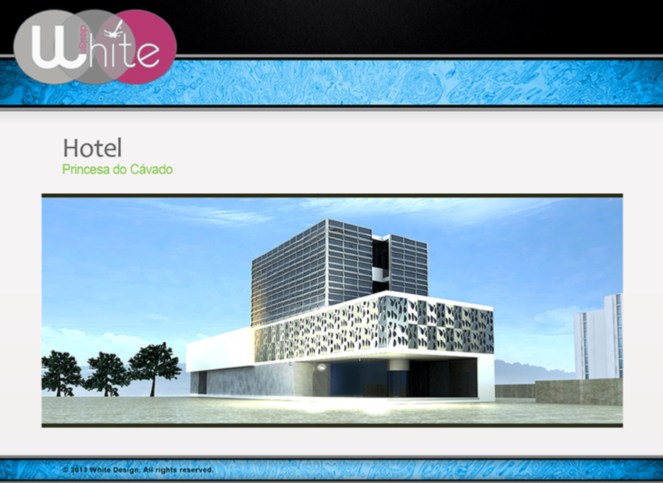 Exterior perspective of the proposed Princesa do Cávado hotel.