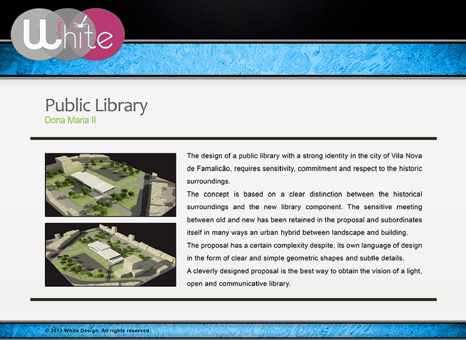 The library in relation to the surrounding urban blocks.