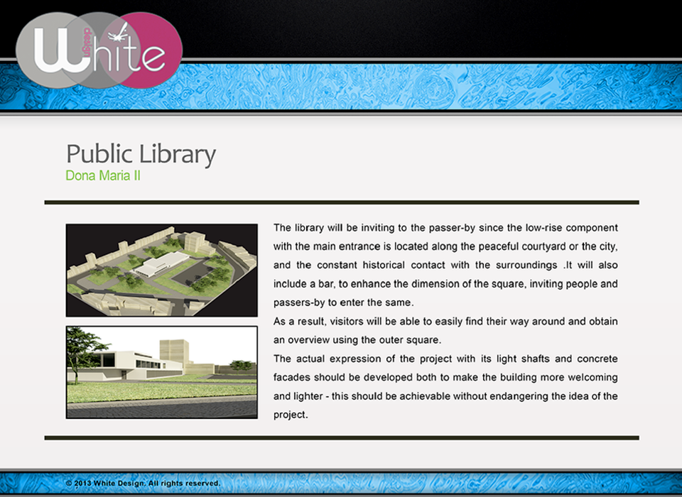 The library and its wider urban context.